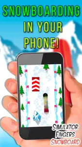 Simulator Fingers Snowboard screenshot #1 for iPhone