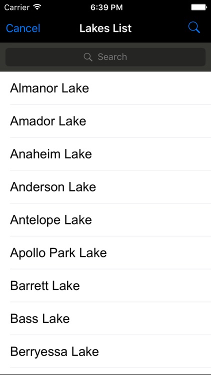 California: Fishing Lakes