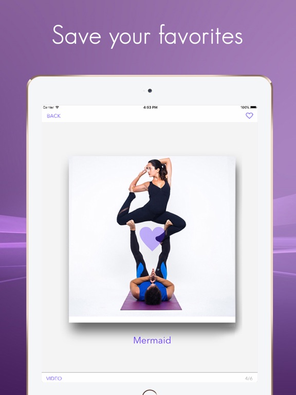 Acroyoga Guide - A visual guide with videos for acroyoga and yoga lovers. iPad screenshot 3 - Reference app
