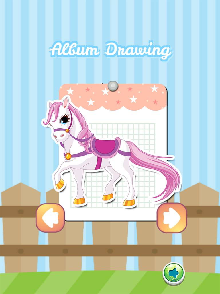 horse coloring book game for kids 2 to 7 years old screenshot 6
