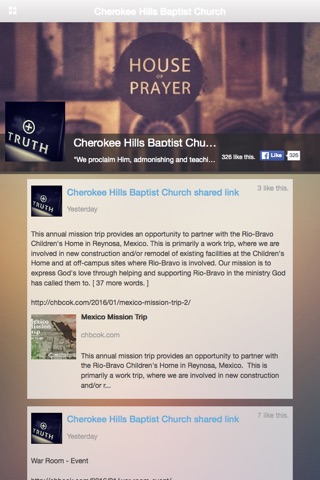 Cherokee Hills Baptist Church screenshot 3