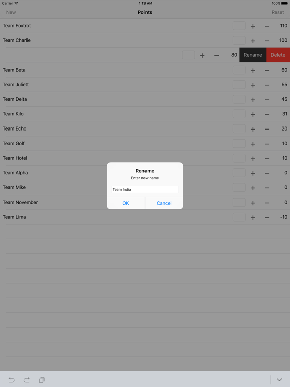 Screenshot #5 pour Points - Scoresheet