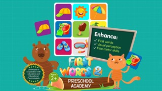 First Words 2 -  English : Preschool Academy educational matching game for Pre-k and kindergarten childrenのおすすめ画像1