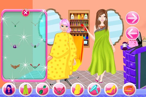 DressUp barber salon beauty games for girls screenshot 4