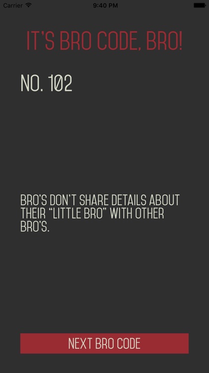 Bro Code Bro - BroBible!