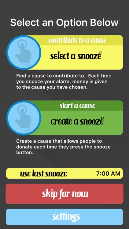 Snooze for the Cause