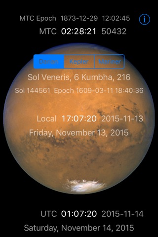 Martian Calendar screenshot 2