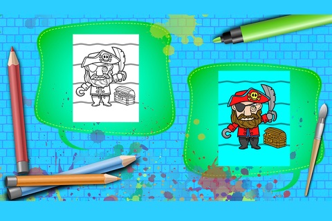 Coloring Book Pirates screenshot 3