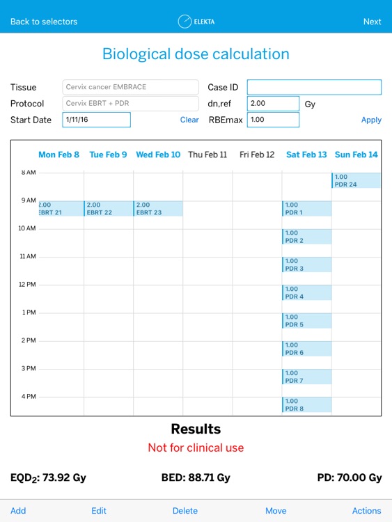 Radiobiological Dose Calculator from Elekta