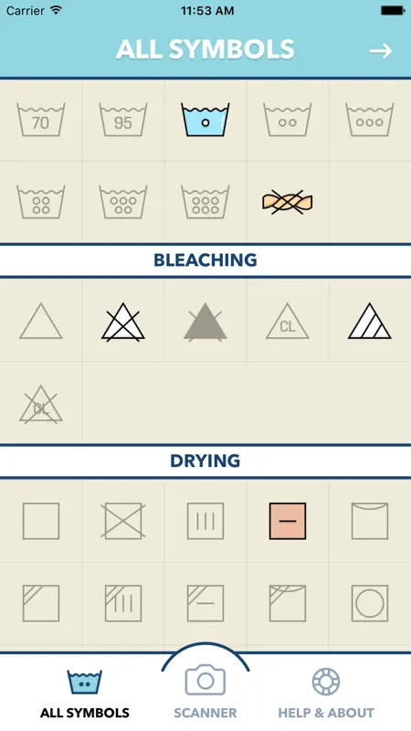 Laundry Day - Care Symbol Reader screenshot 2 of 5