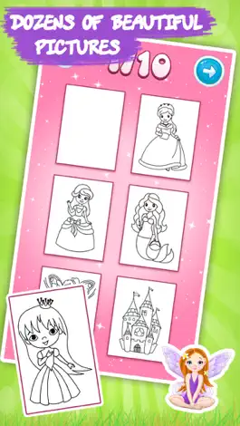 Game screenshot Книжка-раскраска : принцесс apk