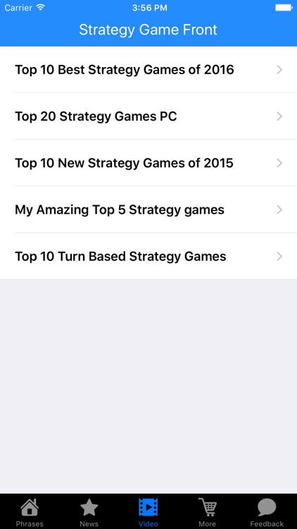 All about Strategy Game Front