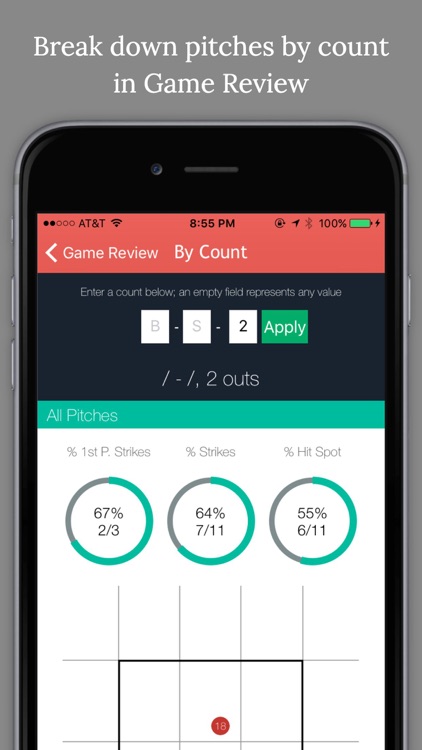 Pitch Cast - Baseball/Softball Pitch Tracker screenshot-3