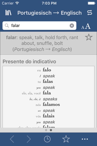 Ultralingua Portuguese-English screenshot 2