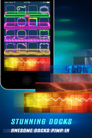 Glow Lock Screen Wallpaper Maker - Custom HD backgrounds, Icons, Shelves, Docks screenshot 4