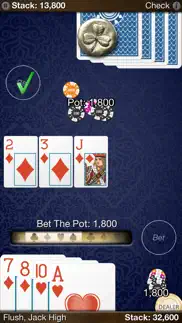 heads up: omaha (1-on-1 poker) iphone screenshot 3