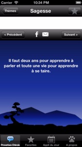 Proverbes Chinois screenshot #4 for iPhone