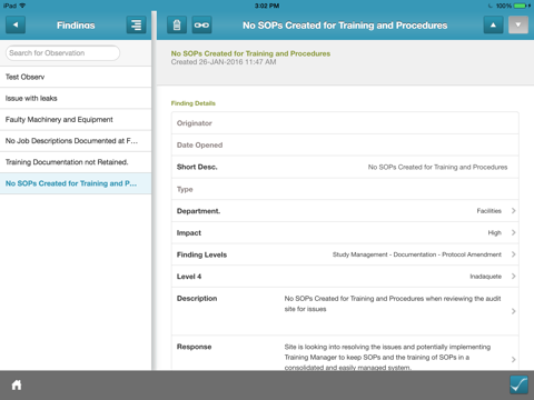 TrackWise Audit Execution Package screenshot 2