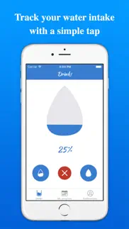 water tracker - drinking water reminder daily iphone screenshot 1
