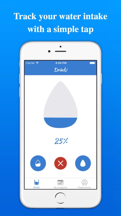 Screenshot #1 pour Water Tracker - Drinking Water Reminder Daily