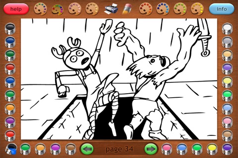 Coloring Book 20 Lite: Gears vs Goblins screenshot 4