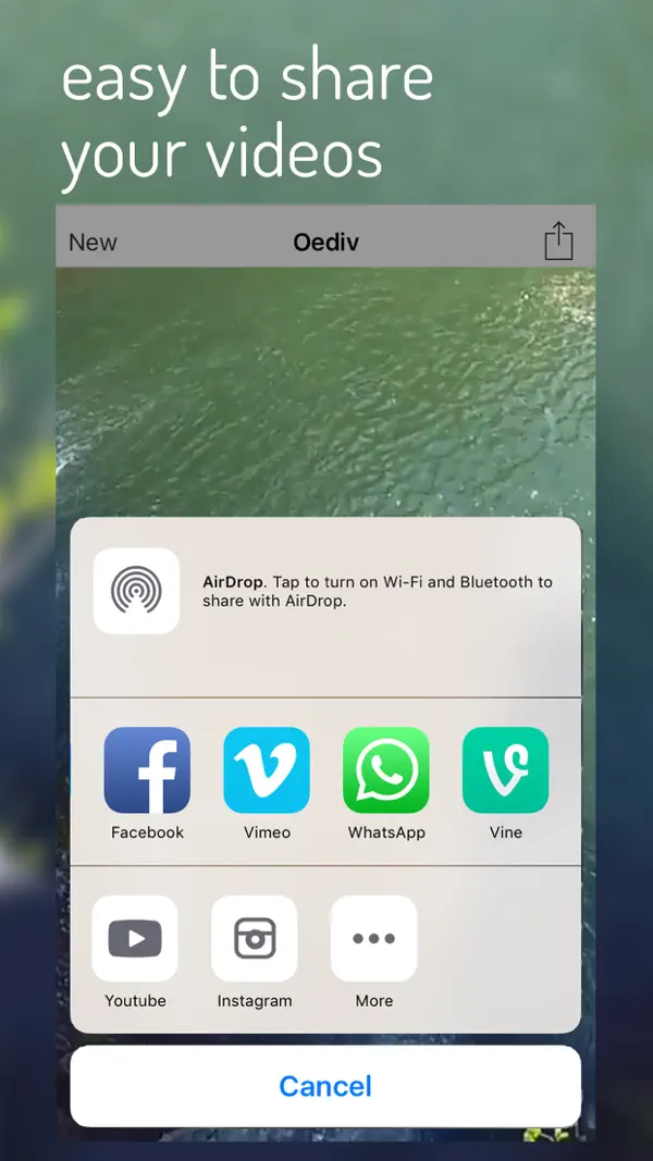 Screenshot #3 pour Oediv - create backwards videos with sound