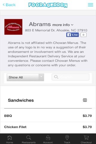 Foodageddon Restaurant Delivery Service screenshot 3