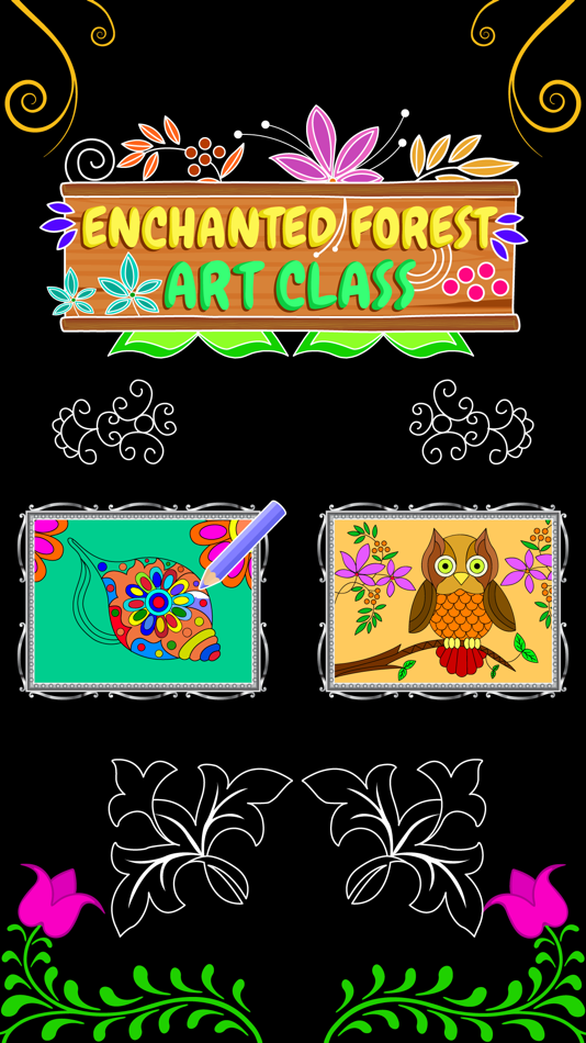 Enchanted Forest Art Class- Coloring Book for Adults - 1.0 - (iOS)