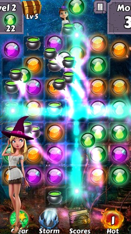 Bubble Girl Soda Witch - Pop the yummy gem candy and easy shooter puzzleのおすすめ画像2