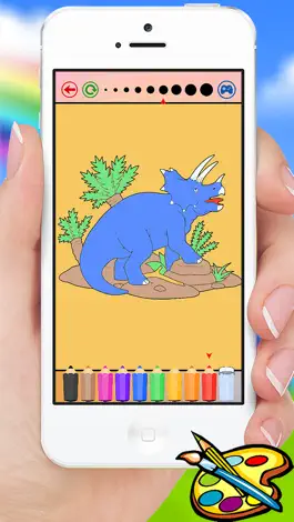 Game screenshot Dinosaur Coloring Book for Kids and kindergarten hack