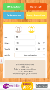 BMI Calculator: weight loss screenshot