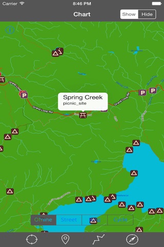 Yellowstone National Park GPS screenshot 2