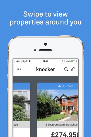 Knocker - UK property search. A refreshing way to buy or rent. screenshot 2
