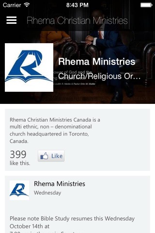 Rhema Christian Ministries screenshot 2