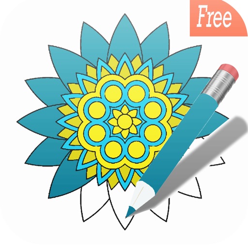 best mandala coloring book:free adult colors therapy stress relieving pages iOS App
