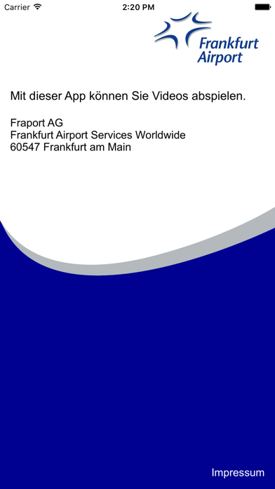 Screenshot #1 pour Fraport Player