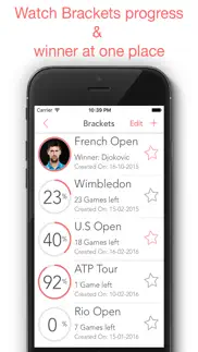 bracket - tournament builder for sports iphone screenshot 1