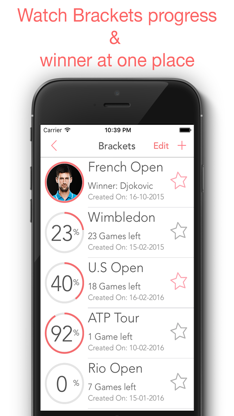 Bracket - Tournament Builder for Sports screenshot 1