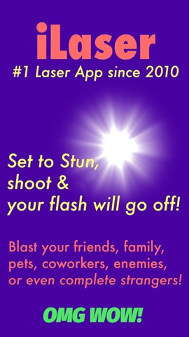 iLaser - #1 Laser App w/ Camera Flash Action!のおすすめ画像1