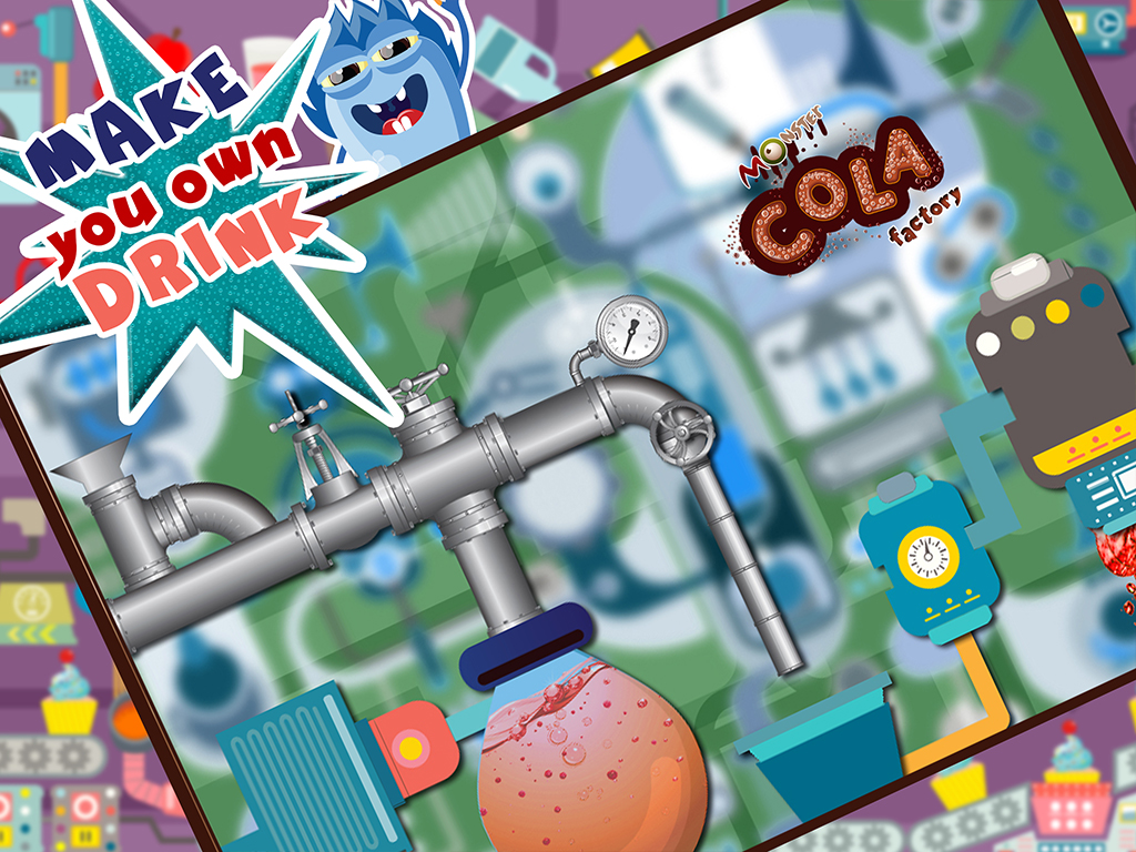 Monster Cola Factory Simulator - Learn how to make bubbly slushies & fizzy soda in cold drinks factory screenshot 8