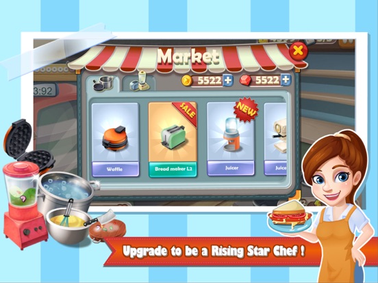 Rising Super Chef:Cooking Game iPad app afbeelding 4