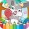 Coloring Book Rabbit Drawing Pages is an educational game for stimulating creativity of toddlers and preschoolers