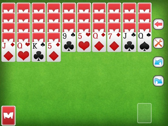 Spider Solitaire iPad app afbeelding 2