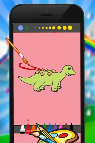 Kids Dinosaur Coloring Book - Drawing Painting Dino Games screenshot 4