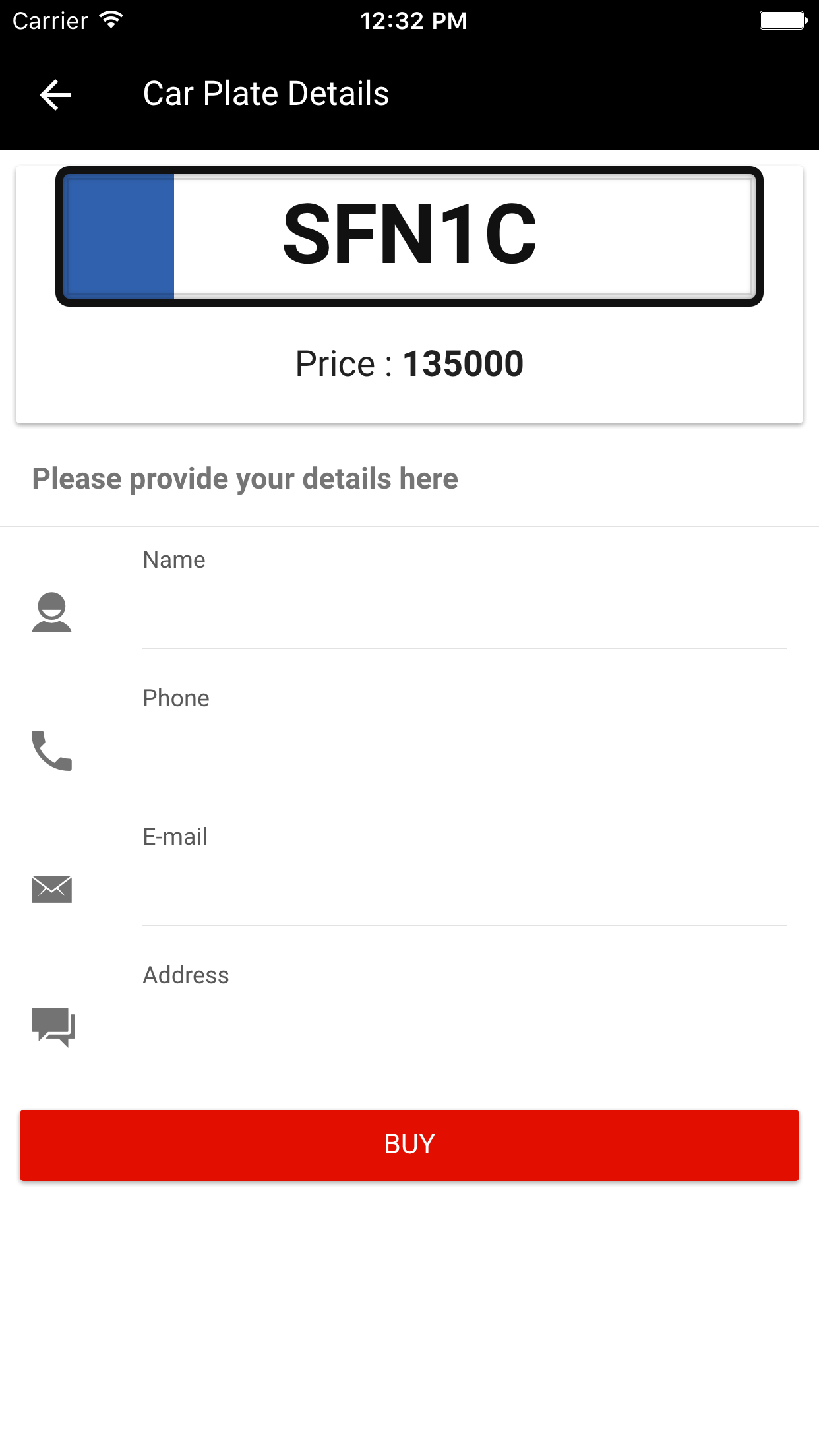 Carplate screenshot 2