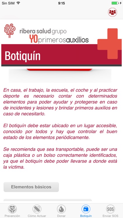 YO PrimerosAuxilios Ribera Salud