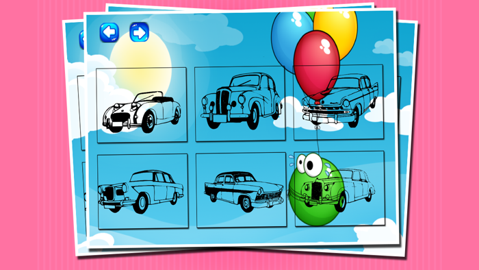 Coloring book Car for kids