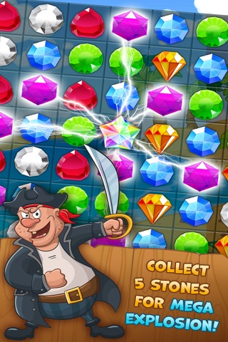 Pirate Treasures - Gems Puzzle screenshot 2