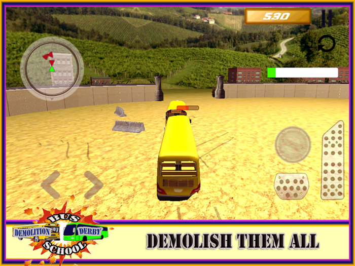 School Bus Demolition Crash Championship - Derby Racing Simulator