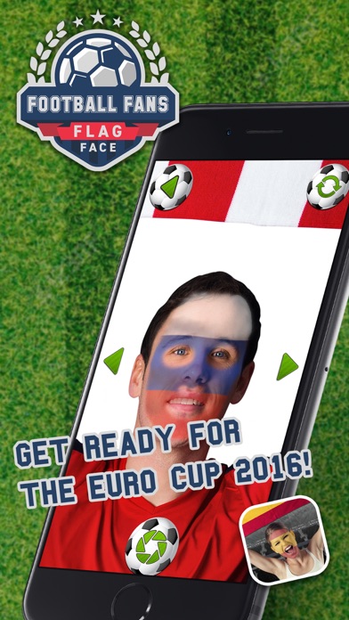 Football Fans Flag Face – Support Your Favorite National Team and Paint Faces Screenshot